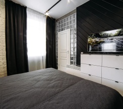 Апартаменты Deluxe с 2 комнатами с видом на город в City apartments-deluxe room