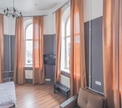 Двухместный люкс с красивым видом из окна двуспальная кровать в Ланселот