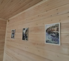Четырехместный номер с 1 двуспальной или 2 односпальными кроватями в Рыжая Сова