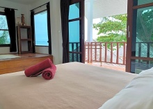 Двухместный номер Deluxe с видом на море двуспальная кровать в Tiki Beach Koh Phangan