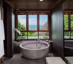 Двухместная Pool Villa с частичным видом на океан двуспальная кровать в Silavadee Pool Spa Resort