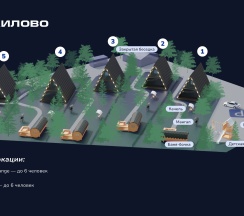 Новожилово A-frame Red в Ёлки рент