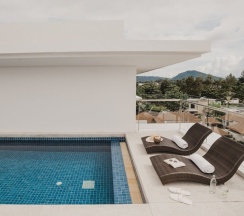 Люкс Пентхаус с 2 комнатами с балконом в Splash Beach Villa Resort