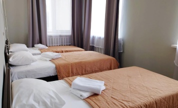 Кровать в 3-местном общем номере в Smart Hotel KDO Воронеж