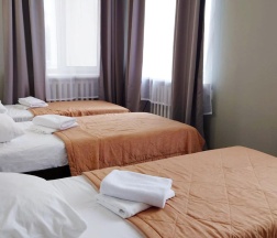 Кровать в 3-местном общем номере в Smart Hotel KDO Воронеж