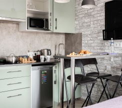 Grey - 2х местные апартаменты-студия у Ботанического сада (13 этаж) в Smart Lofts Moscow