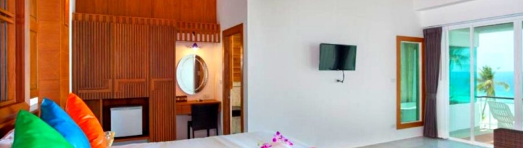 Двухместный номер Premium с видом на океан двуспальная кровать в The samui beach resort
