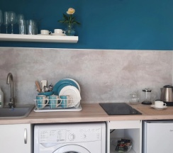 Трёхместный коттедж с красивым видом из окна в Тепло