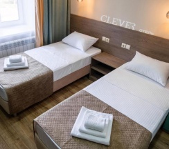 Номер стандарт с 2 односпальными кроватями в Clever