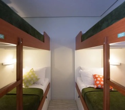 Кровать в общем номере в Brazilodge All Suites Hostel