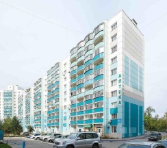 Апартаменты студия с 1 двуспальной кроватью в КВАРТИРКА-НСК