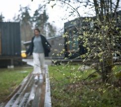 Дом для двоих с панорамными окнами и открытой террасой №1 в Уютные Ёлы