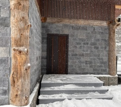 гнѣздо дизайнерский дом с камином и 2 спальнями в Cabin shale
