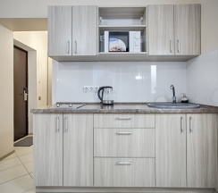 Двухместные апартаменты 4 c 1 комнатой с видом на парк 2 отдельные кровати в Exclusive Hotel&Apartments