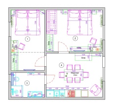 ШАЛЕ №4 (1-ЭТАЖ) 70 м² в Время гор