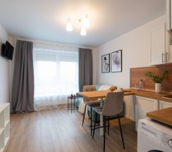 1-комнатные апартаменты студия в Happy House (Хэппи Хаус) на улице Люблинская 80к3