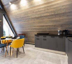 №4 A-Frame 60m2 с купелью (оснащение дома, стоимость купели и бани см. Подробнее) в Les holidays