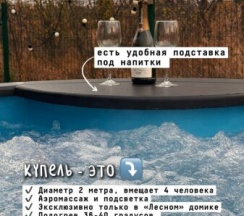 Лесной семейный коттедж с купелью в А-Шалаш