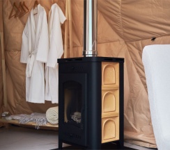 Купол с камином в Катрин Лог