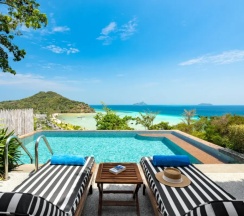 Двухместный Hillside Pool Вилла с видом на океан двуспальная кровать в Отель Saii Phi Phi Island Village
