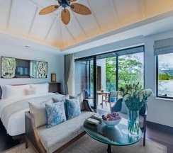 Люкс с бассейном Grand с 2 комнатами с видом на море в Anantara Layan Phuket Resort