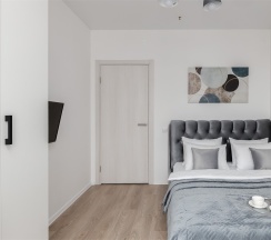 Cruise - премиум-апартаменты с отдельной спальней около м.Сокол (8 этаж, до 5 гостей) в Smart Lofts Moscow