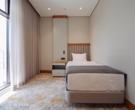 Номер люкс Модерн с 1 односпальной и 1 двуспальной кроватью в Источник