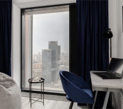 "Terrace 45" - 3х комнатные дизайнерские апартаменты на 45 этаже ЖК бизнес-класса D1 в Smart Lofts Moscow
