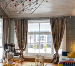 Шале с камином в Шале Мануки эн