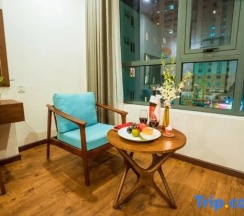 Двухместный номер Deluxe с красивым видом из окна (двуспальная кровать) в Capecia Danang Hotel & Apartment