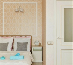Двухместные апартаменты с 2 комнатами (двуспальная кровать) в Квартира на Октябрьском Проспекте