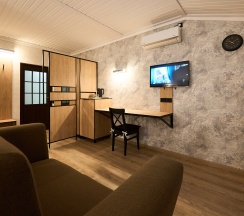 Двухместный номер КОМФОРТ с большой двуспальной кроватью или двумя односпальными кроватями в Морской