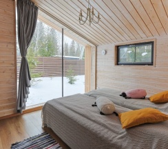 Коттедж Шон с панорамной баней для 7-ми гостей в Rodioncevo Eco Village