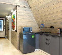 №6 A-Frame 50m2 с купелью (оснащение дома, стоимость купели и бани см. Подробнее) в Les holidays