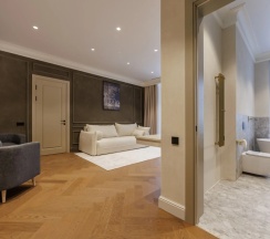 Люкс с 2 комнатами с балконом и с видом на горы в Dombay winter hall