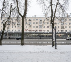 Двухместные апартаменты c 1 комнатой с балконом (двуспальная кровать) в Квартира Октябрьский 28