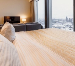Апартаменты студия в Elite Apartments на проезде 1-й Красногвардейский 22с1