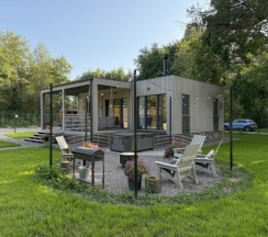 дом Hygge с камином в Шапки дача