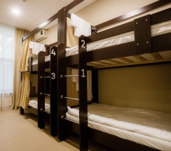 Кровать в 4-местном общем номере в Pillow Hostel
