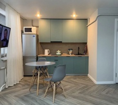 Двухместные апартаменты с 2 комнатами с балконом (двуспальная кровать) в Квартира на Свердловской Улице 12