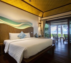 Коттедж Deluxe с балконом и рядом с пляжем в Tup Kaek Sunset Beach Resort