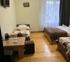 Стандартный семейный номер с 1 двуспальной и 2 односпальными кроватями в Невский