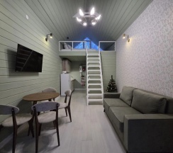 Двухместное шале Superior с красивым видом из окна двуспальная кровать в Вербная роща