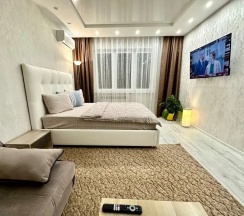 Двухместные апартаменты c 1 комнатой (двуспальная кровать) в Fresh Room на улице Маршала Устинова 3