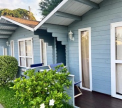 Двухместный семейный Домик с террасой двуспальная кровать в Летняя сказка