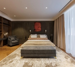 Люкс с 2 комнатами с балконом и с видом на горы в Dombay winter hall