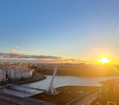 Евро-двухкомнатная квартира с красивым видом в ЖК "LEGENDA ГЕРОЕВ" в Rauktis apartments