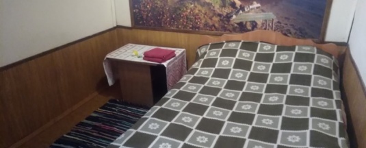 летняя двухместная комната с одной кроватью с общим душем и туалетом в Хорс