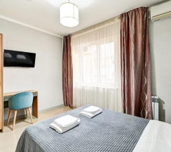 Комната стандарт с 1 двуспальной кроватью с балконом в Белая Лилия