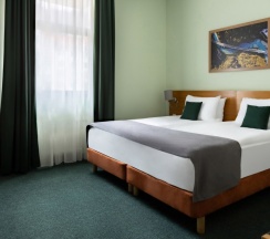 Двухместный номер Стандарт с видом на реку 2 отдельные кровати в Tulip Inn Rosa Khutor